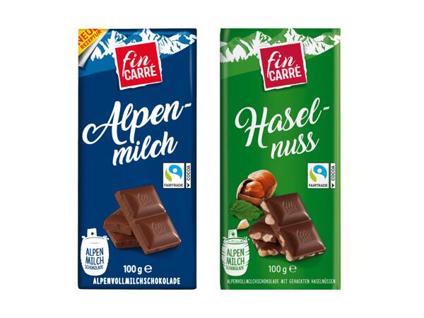 Alpen-Vollmilch-/​HaselnussSchokolade