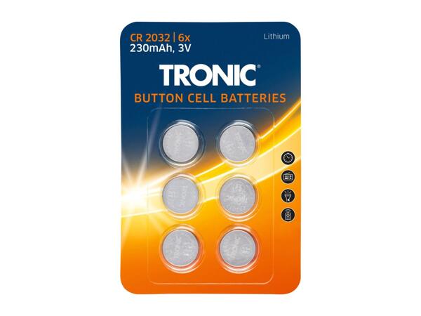 Tronic Button Cell Batteries - 6 Pack