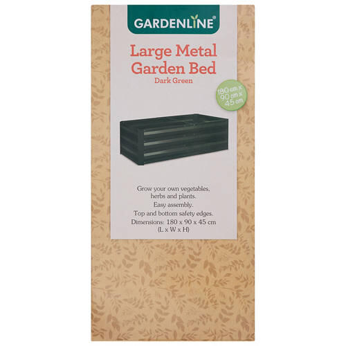 Large Metal Dark Green Garden Bed
