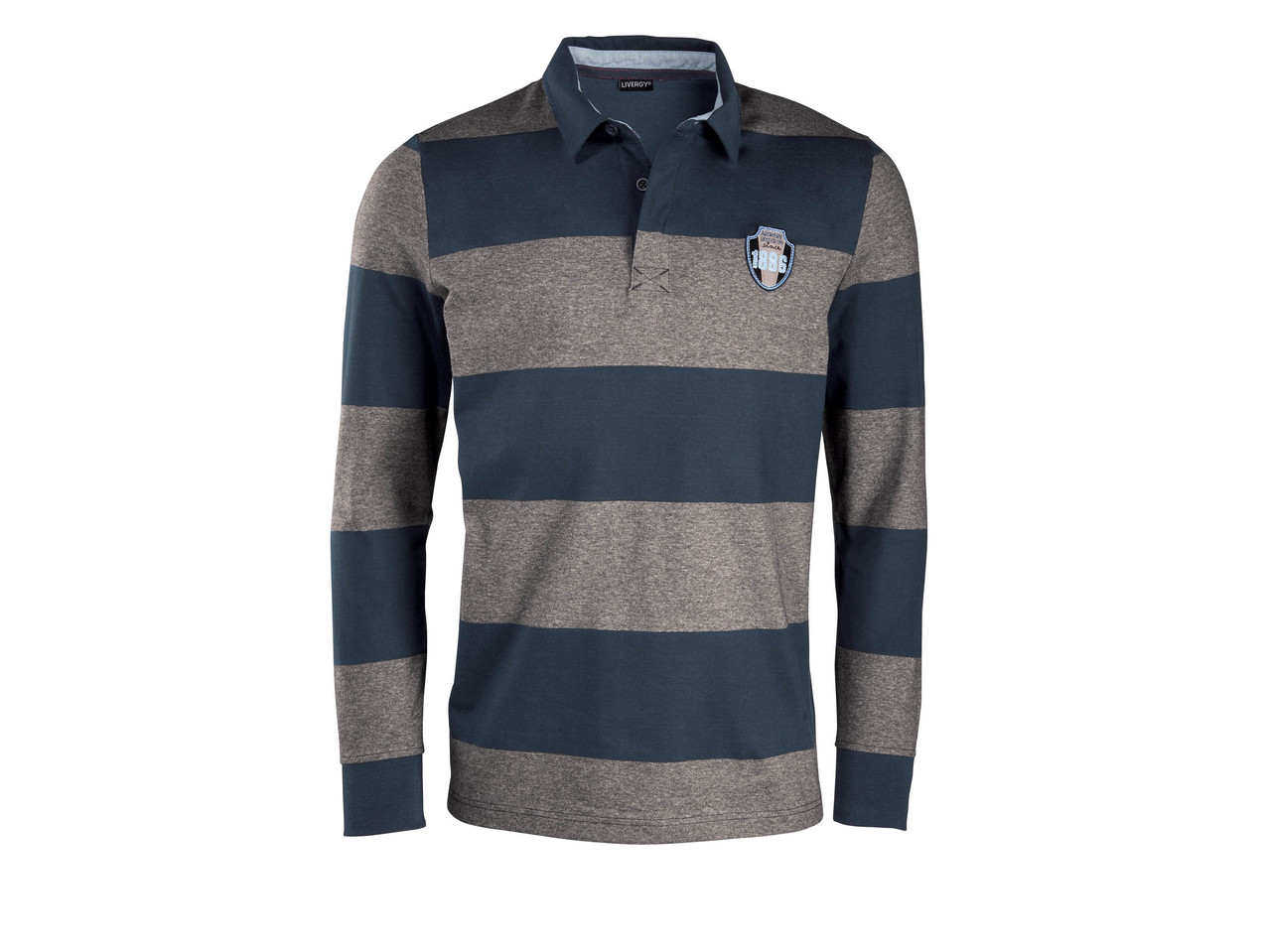 LIVERGY Men's Long-Sleeved Polo Shirt