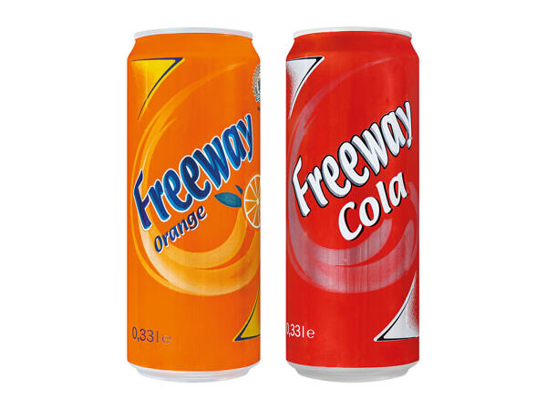 FREEWAY Cola oder Orangenlimonade