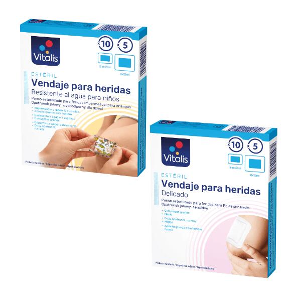 Vitalis(R) 				Pensos Esterilizados para Feridas