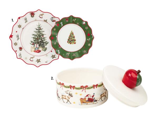 Set d'assiettes de service/​Boîte à biscuits