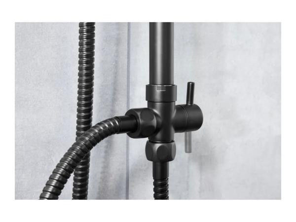 Livarno Home XXL Shower Riser Set - Black