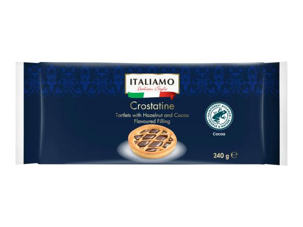 Italiamo Tartlets with Hazelnut and Cocoa Flavoured Filling