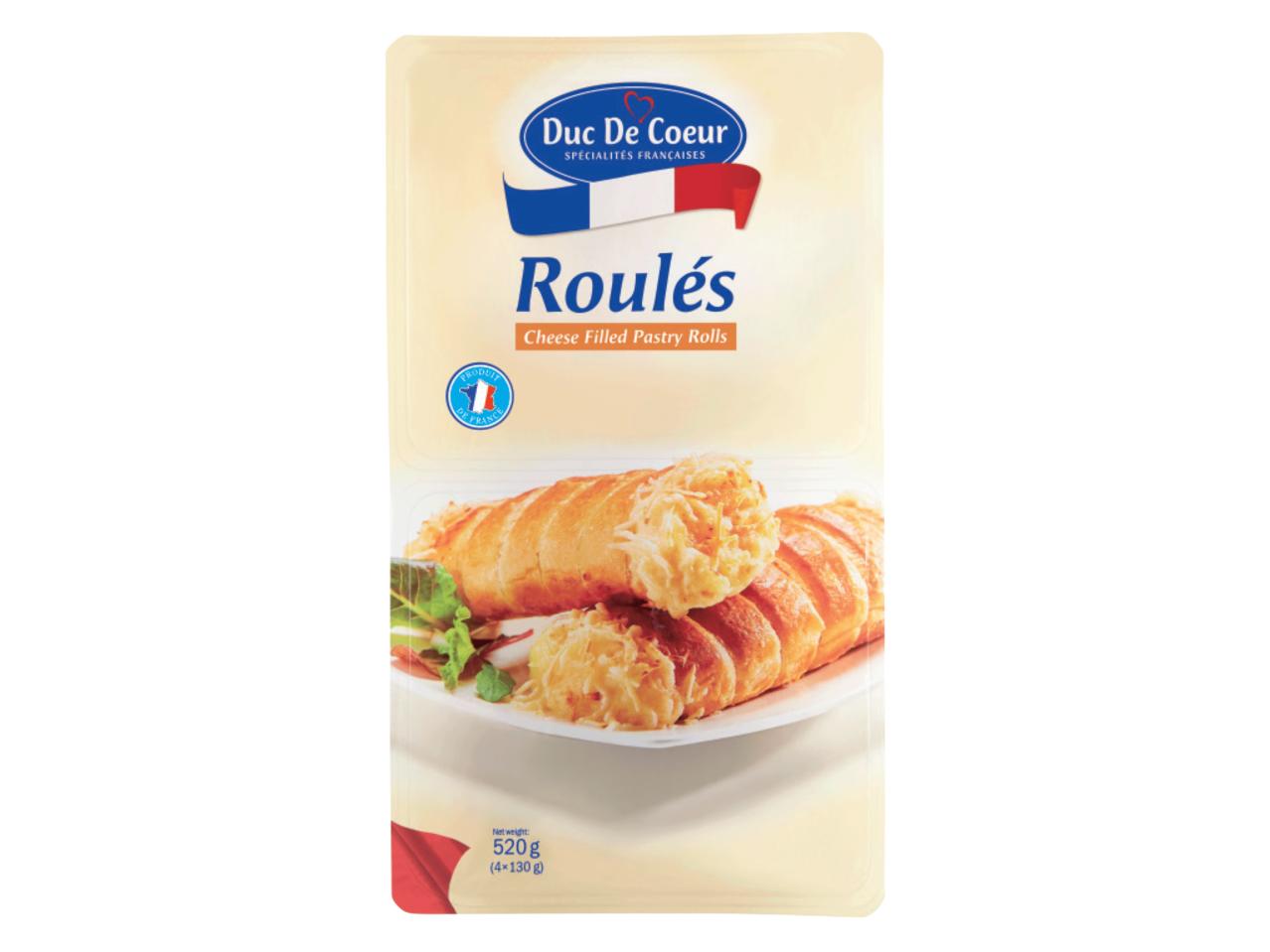 Roulés (Cheese Filled Pastry Rolls)