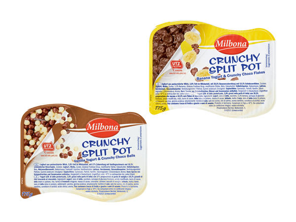 Yogourt à deux compartiments