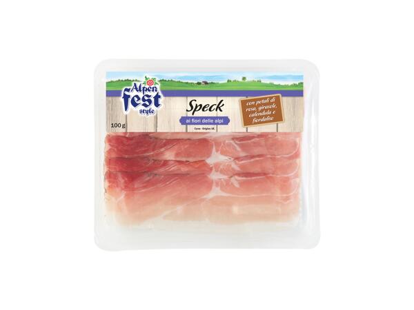 Speck with Alpine Flowers