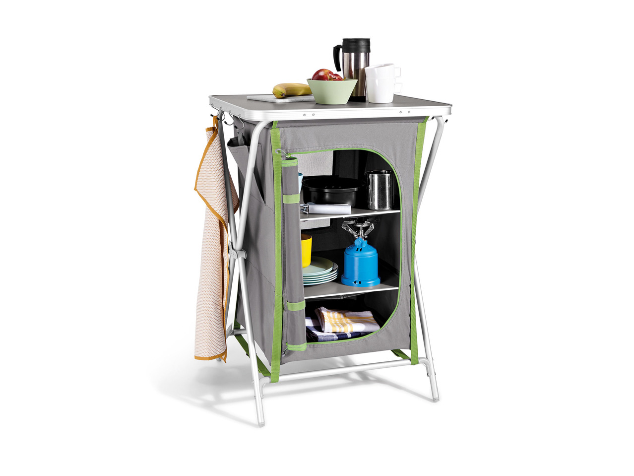 Crivit Camping Cupboard with Shelves1