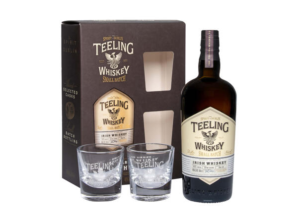 Set di whiskey Teeling con 2 bicchieri