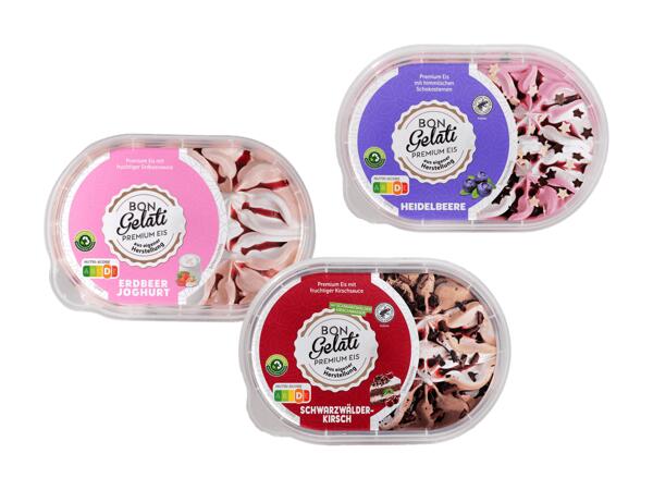 Gestrudeltes Eis