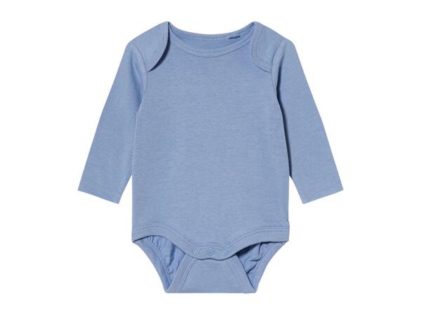 Lupilu Baby Long-Sleeve Bodysuits - 3 Pack