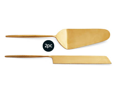Cake Server and Knife 2pc