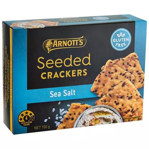 Seeded Crackers Sea Salt 100g