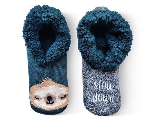 Serra 
 Ladies 2pk Chunky Knit Slipper Sock