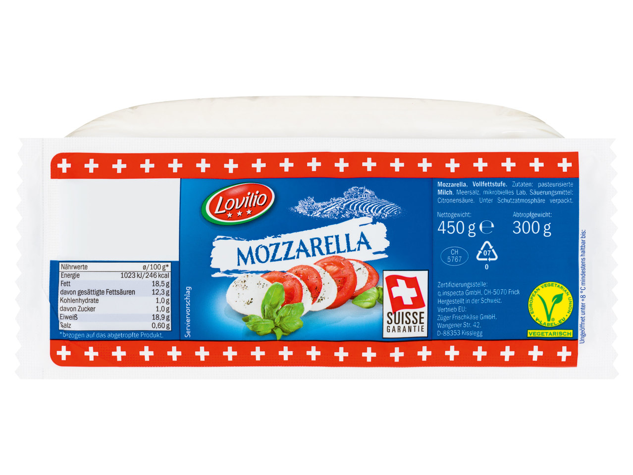 LOVILIO Mozzarella-Stange