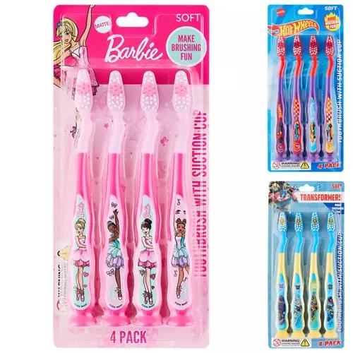 Kids Licensed Toothbrush 4 Pack