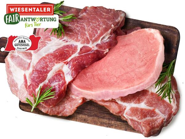 Frische Tierwohl Karree- oder Schopfsteaks