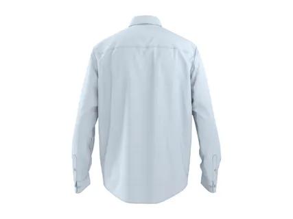 ESMARA MEN Men's Blue Linen Shirt