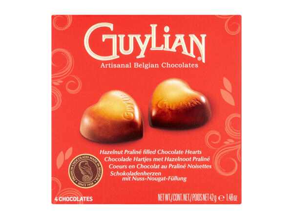 Guylian Hazelnut Praline-Filled Chocolate Hearts