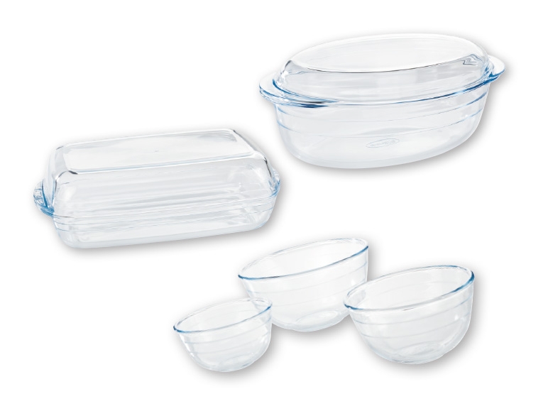 Arcuisine(R) Glass Roaster/ Saucepan with Lid/ Bowl Set