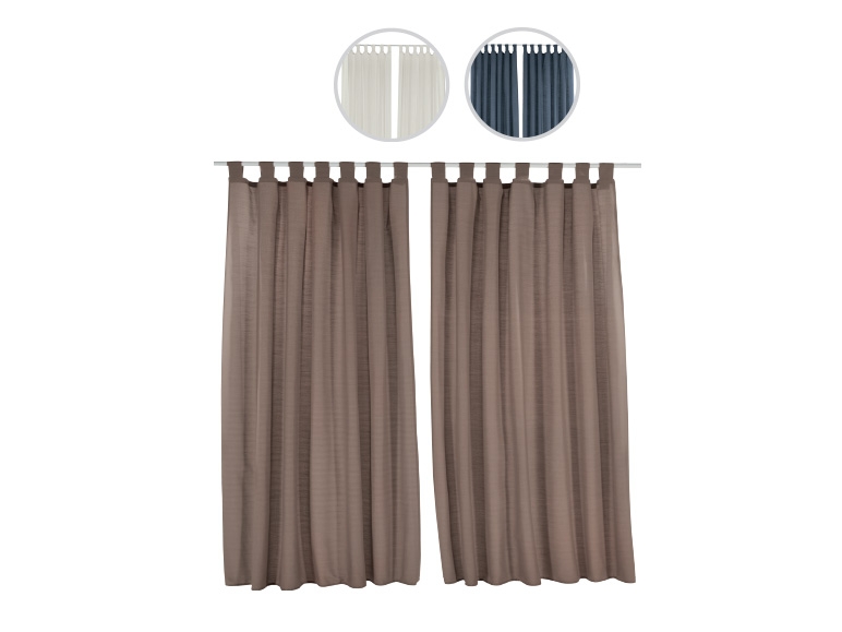 MERADISO Tab Top Curtains 135 x 245cm