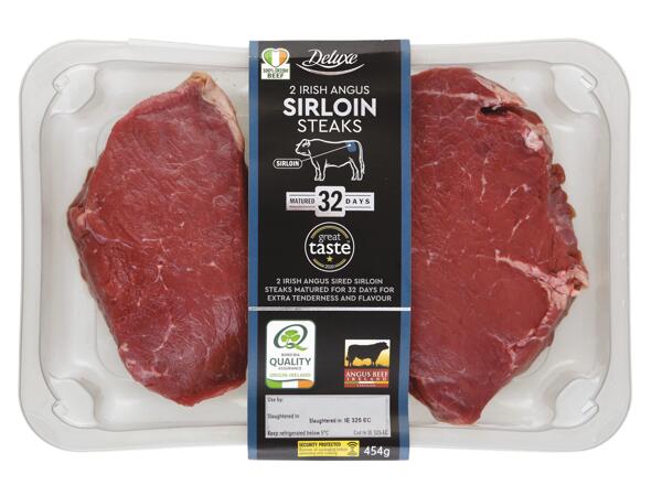 2 Irish Angus Sirloin Steaks