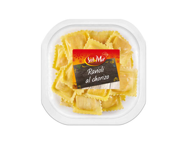 Ravioli with Chorizo