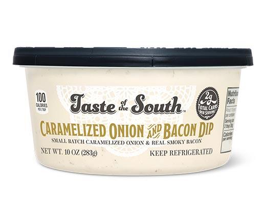 Taste of the South 
 Bootlegger Beer Cheese or Caramelized Onion Bacon Dip