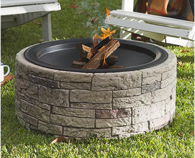 Stone-Look Fire Pit