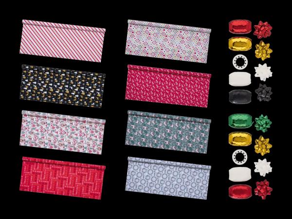 Set de papier cadeau, 13 pièces