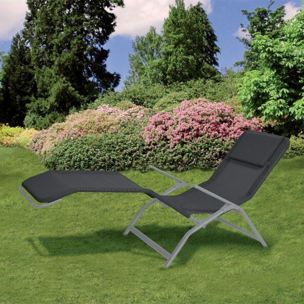 BELAVI(R) 				Chaise longue repliable