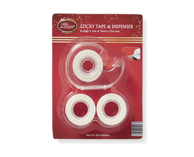 STICKY TAPE DISPENSER AND REFILLS