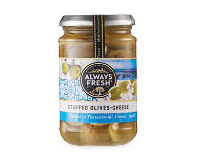 Always Fresh Greek Olives Filled with Cheese 285g