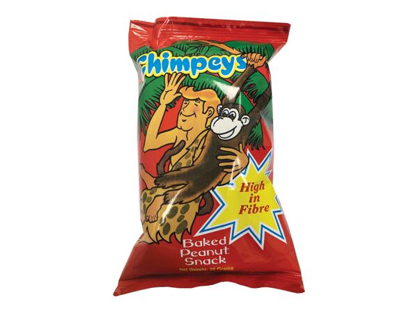Baked peanut snack