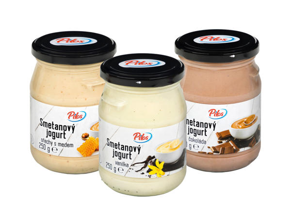 OVOCNÝ/DEZERTNÍ SMETANOVÝ JOGURT VE SKLE