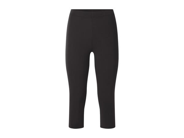 Ladies' Black Cropped Leggings