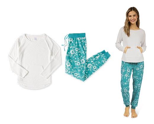 Serra 
 Ladies 2 Piece Fleece Pajama Set