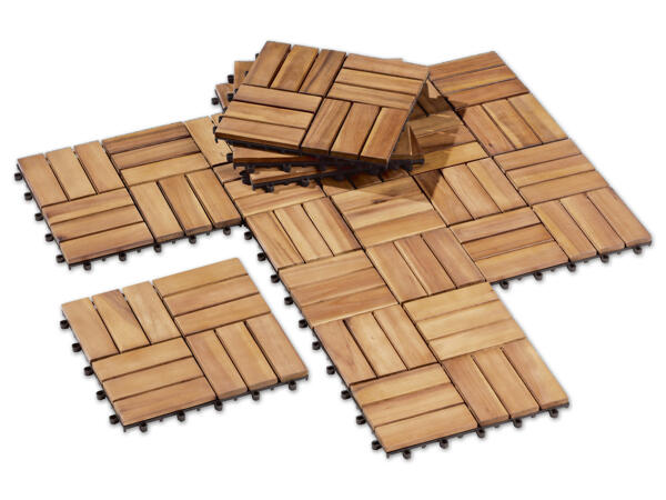 Holzfliesen, 10 Stück