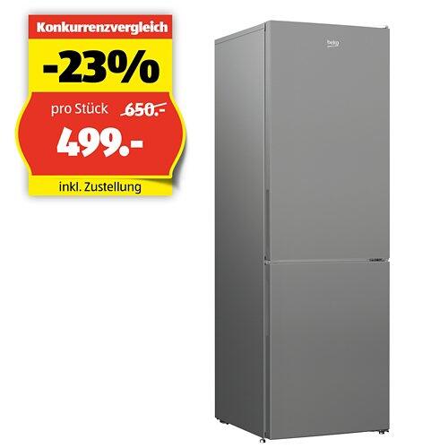 BEKO Kühl-/Gefrierkombination KG105, Edelstahl