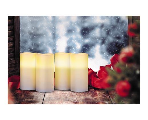 Merry Moments 
 4-Piece Flameless LED Candle Set