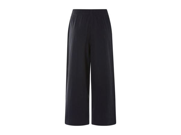 Esmara Ladies' Muslin Trousers - Black