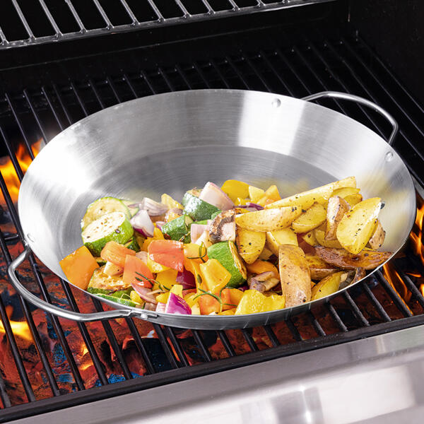 Edelstahl-Grillpfanne