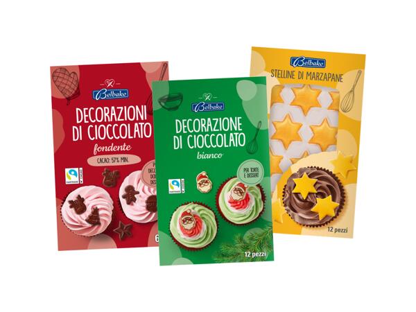 Decorations of Chocolate or Marzipan