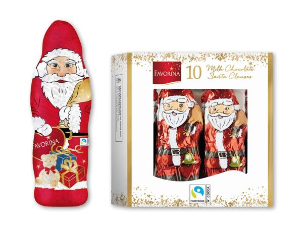 Stor chokoladejulemand eller -julemænd i æske