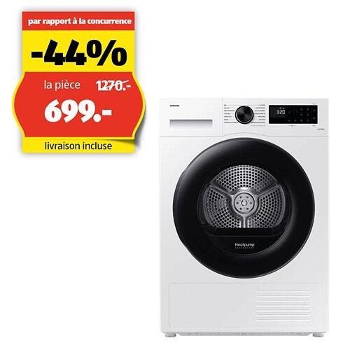 SAMSUNG Sèche-linge DV5000, 9 kg, DV80CGC2B0AE, Carved Black