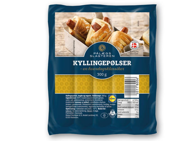 PÅLÆGSSLAGTEREN Kyllingeminipølser