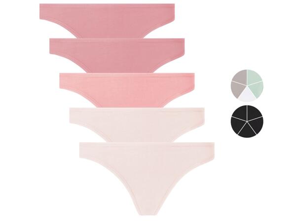 Ladies' Thongs, 5 pieces
