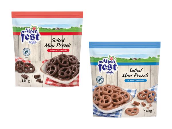 Bretzels salés chocolatés