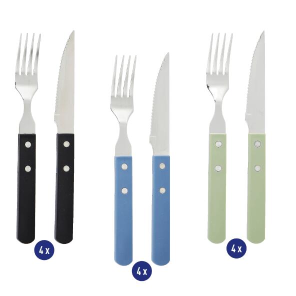 CROFTON(R) Couverts à steak, 8 pcs